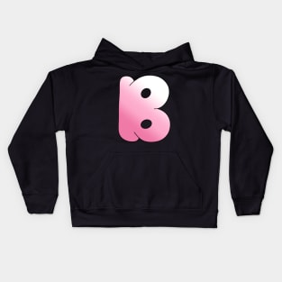 Pink Letter B Kids Hoodie